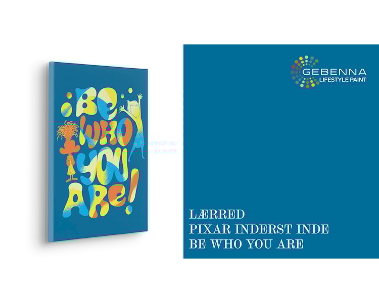 Lærred Disney og Pixar Inderst Inde Be who you are